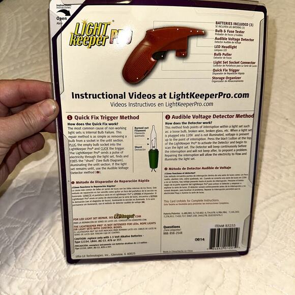 Light Keeper Pro Repair Tool, Fixes Light Sets & Pre-Lit Trees, Ulta-Lit NIP - Picture 3 of 4